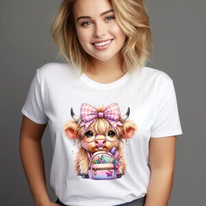 Kawaii School Cow T-Shirt: The Most Adorable Back to School Shirt